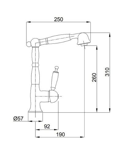 Смеситель для кухни Migliore Oxford 18197 Бронза