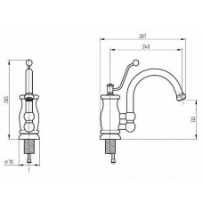 Смеситель для кухни Migliore Vivaldi 18287 Золото