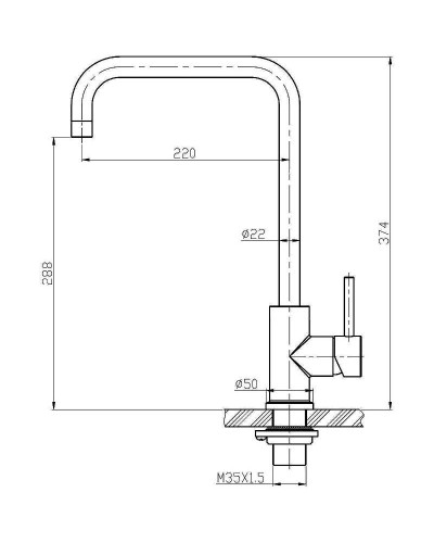 Смеситель для кухни BelBagno BB-LAM03A-IN Сатин