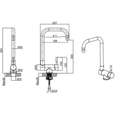 Смеситель для кухни Allen Brau Fenster 5.60003-00 Хром