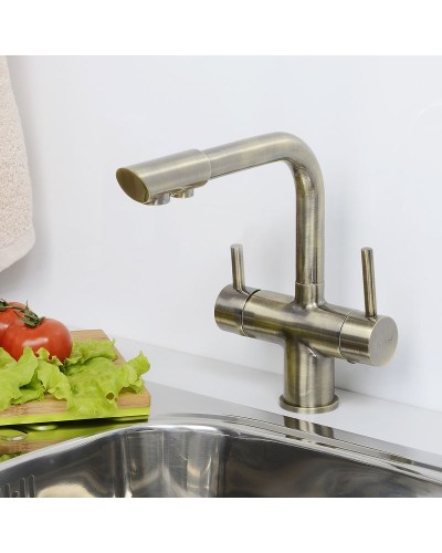 Смеситель для кухни WasserKRAFT A8037 Бронза светлая