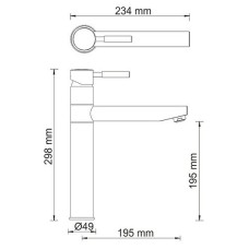 Смеситель для кухни WasserKRAFT A8147 Темная бронза