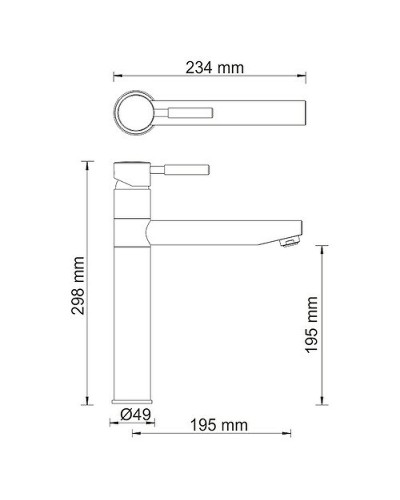 Смеситель для кухни WasserKRAFT A8137 Бронза светлая