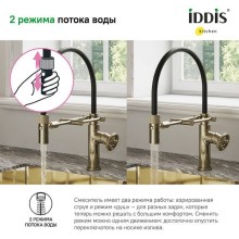Смеситель для кухни Iddis Grange GRAMGFLi05 Золото