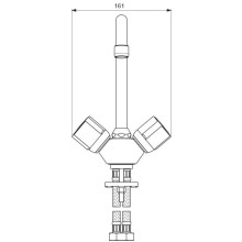 Смеситель для кухонной мойки Vidima Эко BA165AA