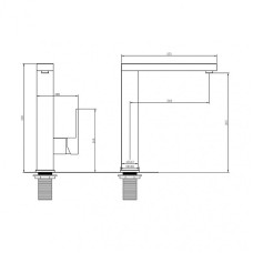 Смеситель для раковины Abber Daheim AF8214G Золото матовое