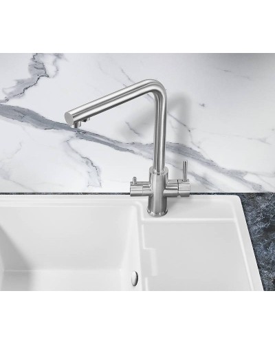 Смеситель для кухни Milacio Ultra MCU.553.SS Нержавеющая сталь