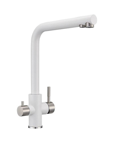Смеситель для кухни Milacio Ultra MCU.553.WH Белый Нержавеющая сталь
