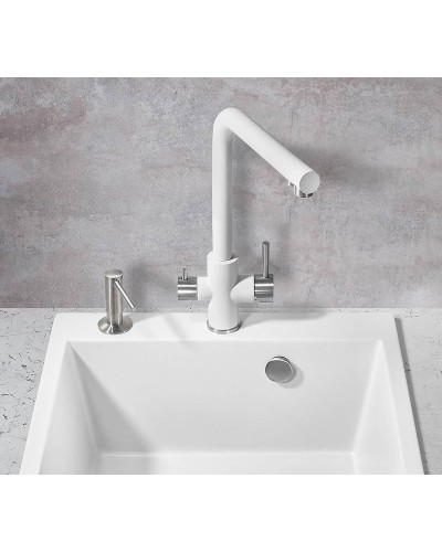 Смеситель для кухни Milacio Ultra MCU.553.WH Белый Нержавеющая сталь