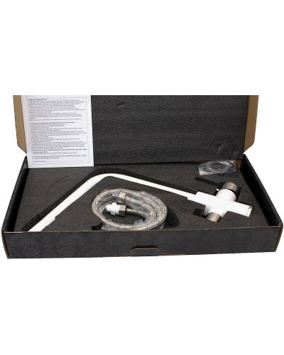 Смеситель для кухни Milacio Ultra MCU.553.WH Белый Нержавеющая сталь