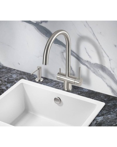 Смеситель для кухни Milacio Ultra MCU.554.SS Нержавеющая сталь