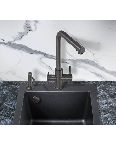 Смеситель для кухни Milacio Ultra MCU.553.GM Вороненая сталь