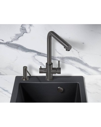 Смеситель для кухни Milacio Ultra MCU.553.GM Вороненая сталь