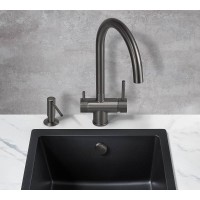 Смеситель для кухни Milacio Ultra MCU.554.GM Вороненая сталь