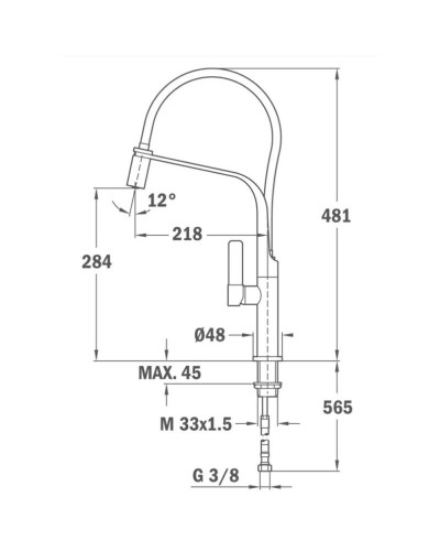Смеситель для кухни Teka FO 997 62997020FN