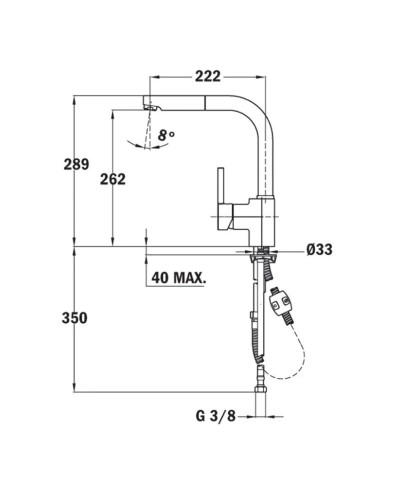 Смеситель для кухни Teka ARK 938 239381210