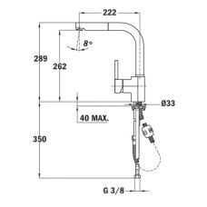 Смеситель для кухни Teka ARK 938 23938120N