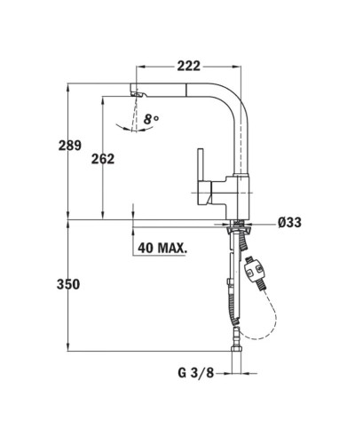 Смеситель для кухни Teka ARK 938 23938120N