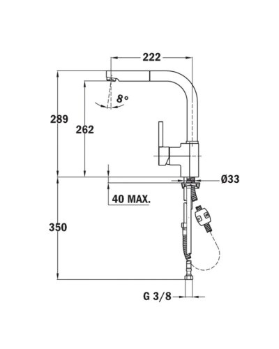 Смеситель для кухни Teka ARK 938 23938120W