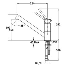Смеситель для кухни Teka AUK 913 509130210
