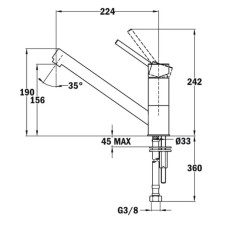 Смеситель для кухни Teka AUK 913 509130210