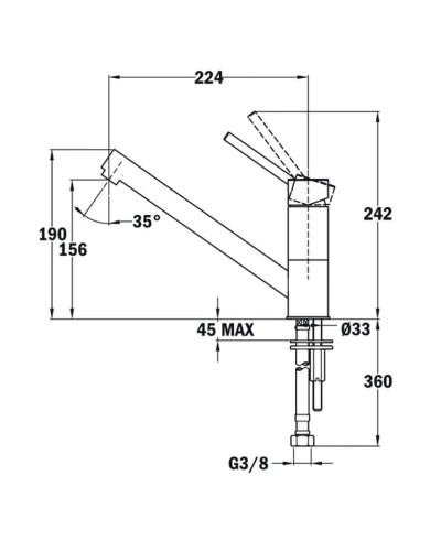 Смеситель для кухни Teka AUK 913 509130210