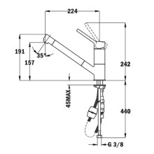 Смеситель для кухни Teka AUK 978 509780210