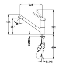 Смеситель для кухни Teka AUK 978 509780210
