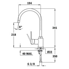 Смеситель для кухни Teka IN 995 53991512