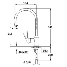 Смеситель для кухни Teka IN 995 53995120FA