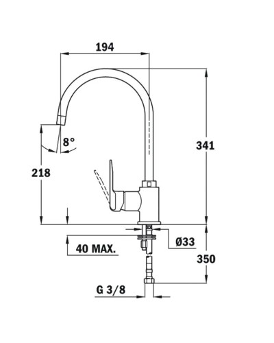 Смеситель для кухни Teka IN 995 53995120FA
