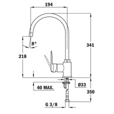 Смеситель для кухни Teka IN 995 53995120FP