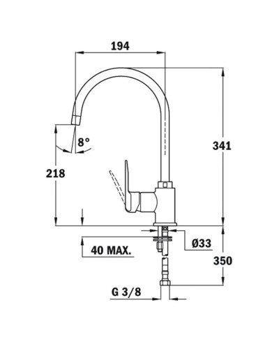 Смеситель для кухни Teka IN 995 53995120FP