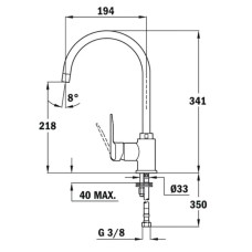 Смеситель для кухни Teka IN 995 53995120FY