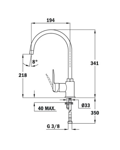 Смеситель для кухни Teka IN 995 53995120FY