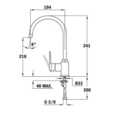 Смеситель для кухни Teka SP 995 хром/песочный 55995020S