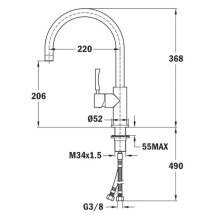 Смеситель для кухни Teka INX 915 749150200