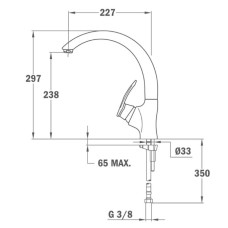 Смеситель для кухни Teka MC-10 PLUS песочный 97911502CI