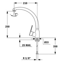 Смеситель для кухни Teka MN 81914621MP