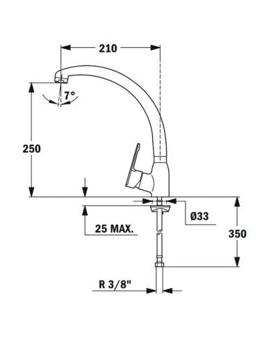 Смеситель для кухни Teka MN 81914621MP
