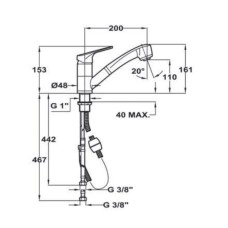 Смеситель для кухни Teka MTP 978 469780210