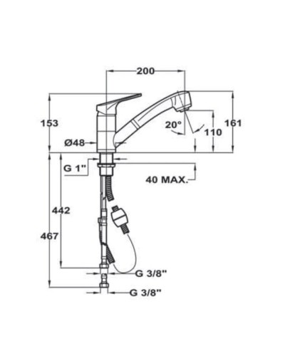 Смеситель для кухни Teka MTP 978 469780210