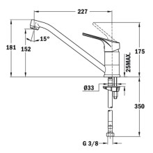 Смеситель для кухни Teka MTP 913 песочный 46913020S