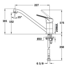 Смеситель для кухни Teka MTP 913 песочный 46913020S