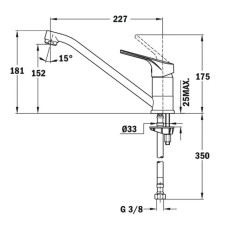 Смеситель для кухни Teka MTP 913 топаз бежевый 46913020T