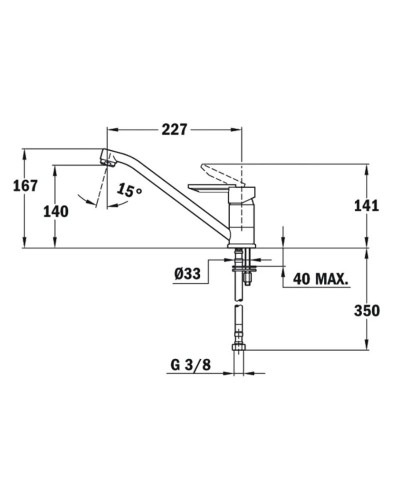 Смеситель для кухни Teka ML хром/ваниль 81913620VC