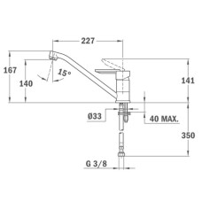 Смеситель для кухни Teka ML хром/топаз бежевый 81913620T