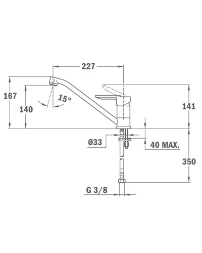 Смеситель для кухни Teka ML хром/топаз бежевый 81913620T