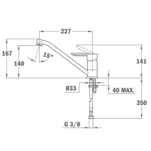 Смеситель для кухни Teka ML хром/черный металлик 81913620Q