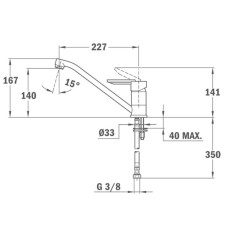 Смеситель для кухни Teka ML хром/черный металлик 81913620Q